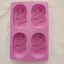 Load image into Gallery viewer, Soap Mould   Olive Branch  4 Cavity