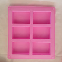 Load image into Gallery viewer, Soap Mould Rectangle 6 compartments