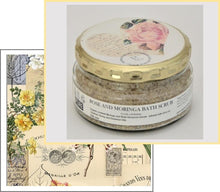 Load image into Gallery viewer, Herbal Scrub Rose Geranium & Moringa 250 mls