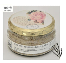 Load image into Gallery viewer, Herbal Scrub Rose Geranium & Moringa 250 mls
