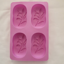Load image into Gallery viewer, Soap Mould   Olive Branch  4 Cavity
