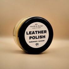 Load image into Gallery viewer, Eco -  Leather polish 01 - Cedarwood &amp; Lavender - 200g
