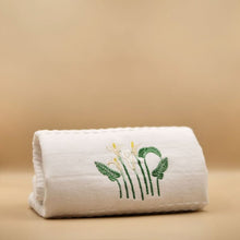 Load image into Gallery viewer, Arum Lily Hand Towel with Embroidery - Waffle Weave
