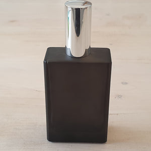 Glass Bottle Perfume Frosted Black