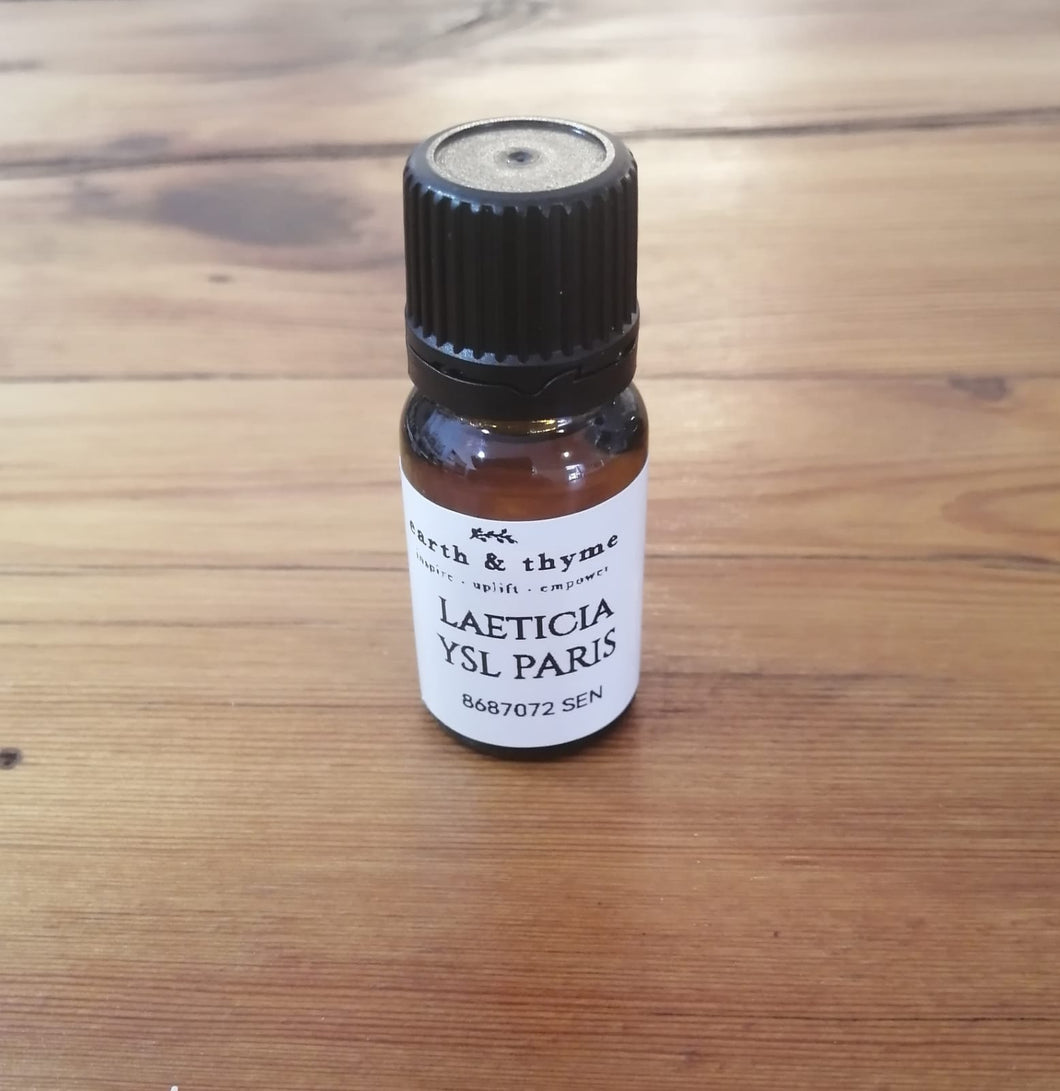 Fragrance Oil - Laeticia YSL Paris  10 ml