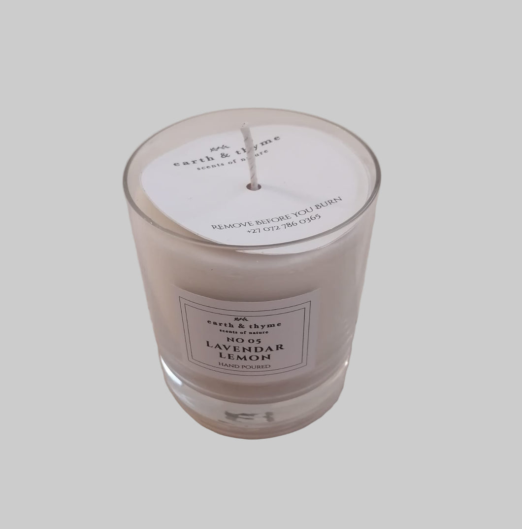 Candle in Glass Jar - Lavender & Lemon