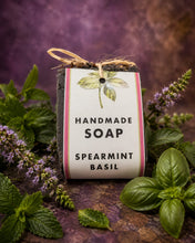 Load image into Gallery viewer, Cold Processed Soap - Basil spearmint Hand Made
