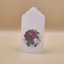 Load image into Gallery viewer, Gift Tags - Rectangle  White with flower
