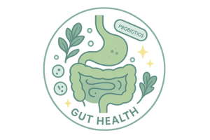 gut health infographic icon