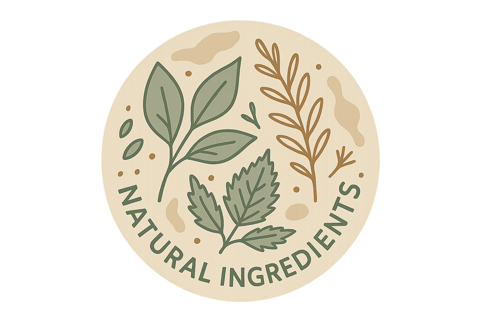 natural ingredients infographic icon