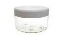 Load image into Gallery viewer, Plastic Cosmetic Jars Clear With White Lid 250 mls
