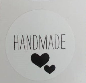 Gift Stickers- White Hand Made